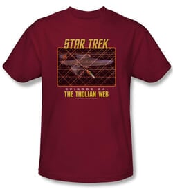 Star Trek Shirt The Tholian Web Adult Cardinal Tee T-Shirt