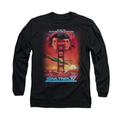 Star Trek Shirt The Voyage Long Sleeve Black Tee T-Shirt