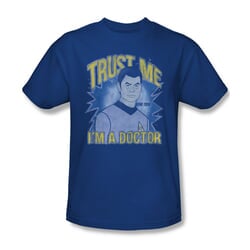 Star Trek Shirt Trust Me I'm A Doctor Royal Blue T-Shirt