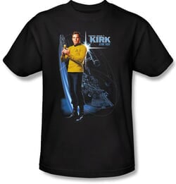 Star Trek T-shirt - Galactic Kirk Adult Collector's Black