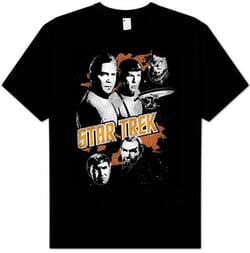 Star Trek T-shirt - TV Series Graphic Good vs Evil Adult Black