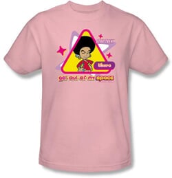 Star Trek T-shirt - Uhura Out of My Space Adult Pink