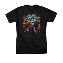 Star Trek - The Next Generation Shirt 25th Anniversary Adult Black Tee T-Shirt