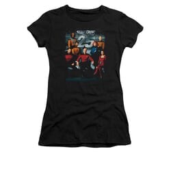 Star Trek - The Next Generation Shirt Juniors 25th Anniversary Black Tee T-Shirt