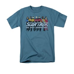 Star Trek - The Next Generation Shirt Line Up Adult Slate Tee T-Shirt