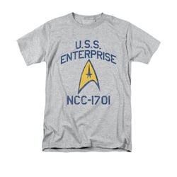 Star Trek - The Original Series Shirt Collegiate Arch Adult Athletic Heather Tee T-Shirt