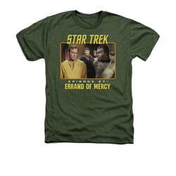 Star Trek - The Original Series Shirt Episode 27 Adult Heather Military Green Tee T-Shirt