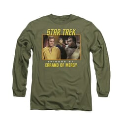 Star Trek - The Original Series Shirt Episode 27 Long Sleeve Military Green Tee T-Shirt