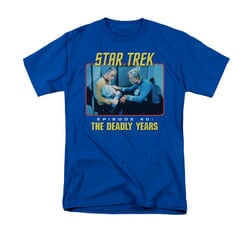 Star Trek - The Original Series Shirt Episode 40 Adult Royal Blue Tee T-Shirt