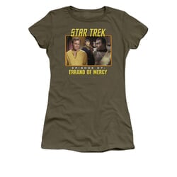 Star Trek - The Original Series Shirt Juniors Episode 27 Military Green Tee T-Shirt