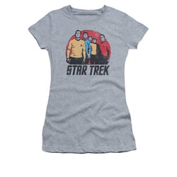 Star Trek - The Original Series Shirt Juniors Landing Party Athletic Heather Tee T-Shirt