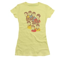 Star Trek - The Original Series Shirt Juniors Retro Illustrated Crew Banana Tee T-Shirt