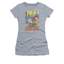 Star Trek - The Original Series Shirt Juniors Vintage Collage Athletic Heather Tee T-Shirt