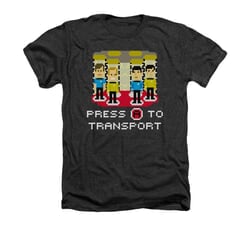 Star Trek - The Original Series Shirt Press A To Transport Adult Heather Charcoal Tee T-Shirt