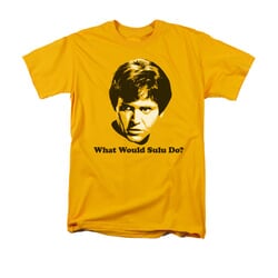 Star Trek - The Original Series Shirt What Would Sulu Do Adult Gold Tee T-Shirt