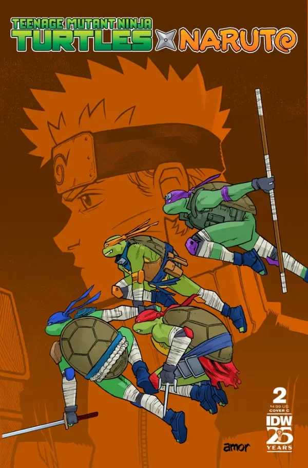 Teenage Mutant Ninja Turtles X Naruto #2 (Cover C - Amor)