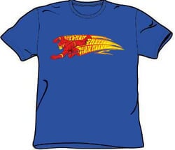 The Flash T-shirt - Fastest Man Alive DC Comics Adult Royal Blue Tee