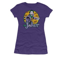 The Joker Shirt Juniors Cards Purple T-Shirt