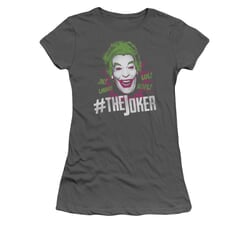 The Joker Shirt Juniors #Joker Charcoal T-Shirt