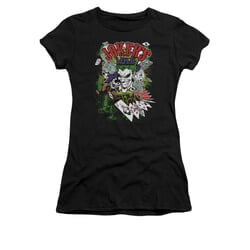 The Joker Shirt Juniors Jokers Wild Black T-Shirt