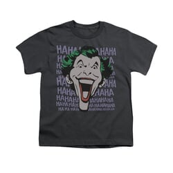 The Joker Shirt Kids HA HA HAAA Charcoal T-Shirt