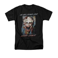 The Joker Shirt Laughs Longest Black T-Shirt