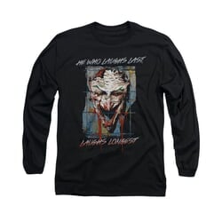 The Joker Shirt Laughs Longest Long Sleeve Black Tee T-Shirt