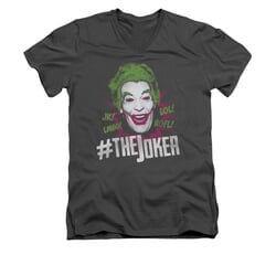 The Joker Shirt Slim Fit V-Neck #Joker Charcoal T-Shirt