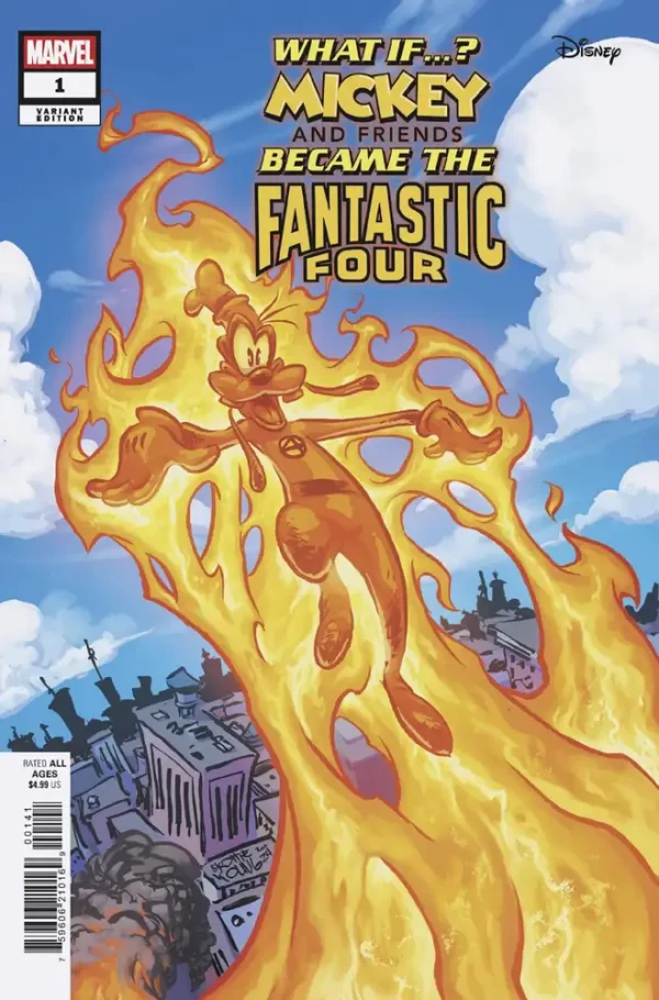 What if Mickey & Friends Became Fantastic Four #1 (Young Variant)