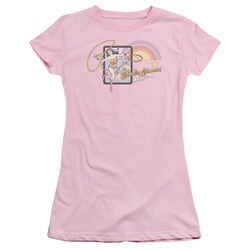 Wonder Woman Juniors T-shirt - Island Princess Pink Tee