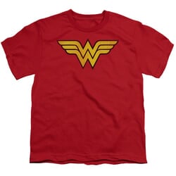 Wonder Woman Kids Shirt Logo Red T-Shirt