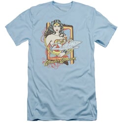 Wonder Woman Slim Fit Shirt Invisible Jet Light Blue T-Shirt