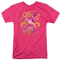 Wonder Woman T-shirt - DC Comics Save Me Adult Hot Pink Tee