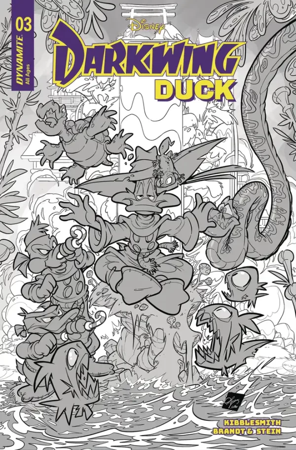 Darkwing Duck #3 (Cover H - (Retailer 10 Copy Incentive Variant) Cangialosi Line Art)