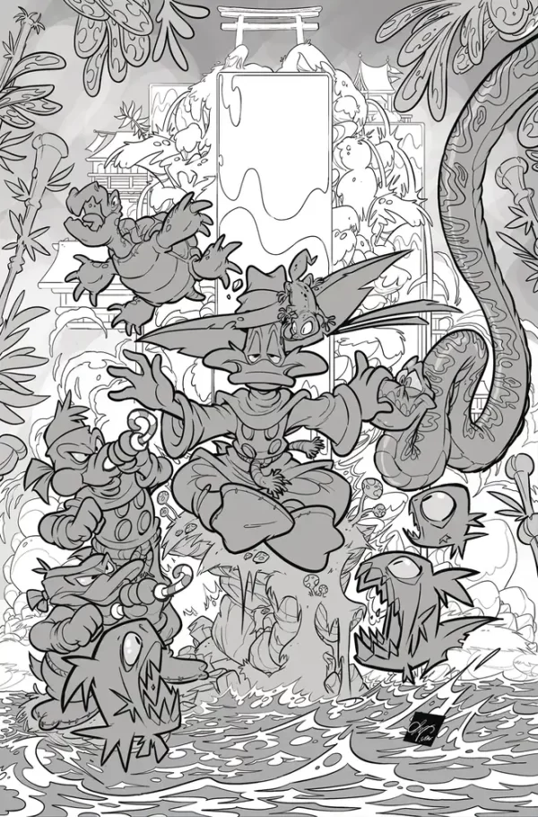 Darkwing Duck #3 (Cover K - (Retailer 15 Copy Incentive Variant) Cangialosi Line Art Virg)