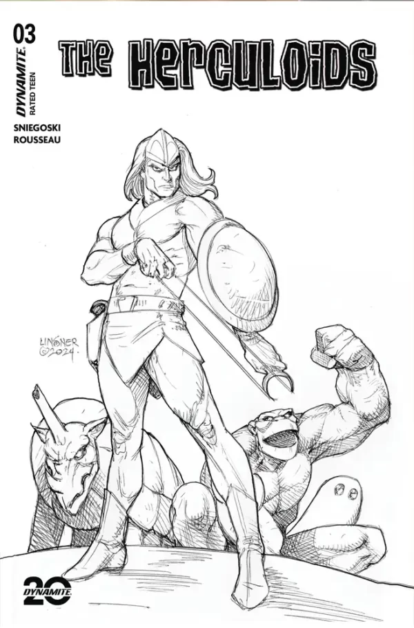 Herculoids #3 (Cover J - (Retailer 10 Copy Incentive Variant) Linsner Line Art)