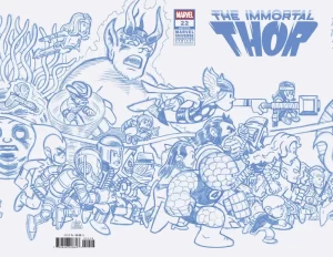 Immortal Thor #22 ((Retailer 50 Copy Incentive Variant) Connect Line Sketch Variant) M